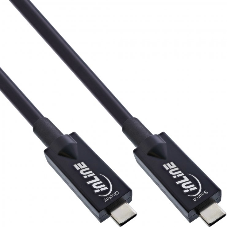 Imagine Cablu USB 3.2 Gen2 type C AOC 4K144Hz 60W T-T 15m, InLine IL35798A